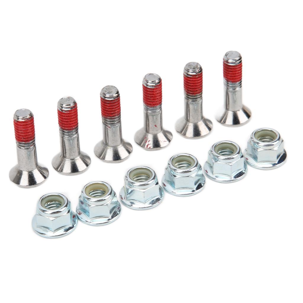 6PCS Sprocket Bolt Kit M8 Aluminium Alloy Nickel Plated Replacement for Yamaha YZ YZF