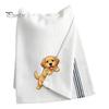 Embroidered Puppy Tea Towel Cute Towel, Corgi Dachshund Kitchen Dish Absorbent Decorative Guest Towels Quick Dry Hand for Dog Lovers Bathroom