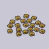 20 Pcs Metal Dome 3.7*3.7*0.35Mm Membrane Button Switch Thin Film Touch Switch 4 Feet Foot Patch Micro Button Switches