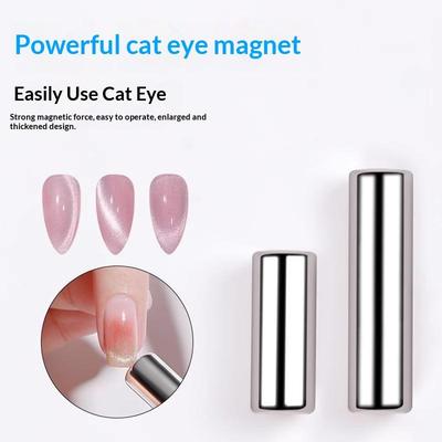 Okrągły Pędzelek do Zdobień Paznokci Eye Cat Żelowy Magnetyczny Długopis Do Lakieru Żelowego Paznokcie 3D Eye Cat Silny Magnes Manicure Narzędzia Diy