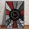 Popular Abstract Twenty One Pilot Rock Music Band Star Poster Art Canvas Modern Painting Mural for Living Room Home Decoration