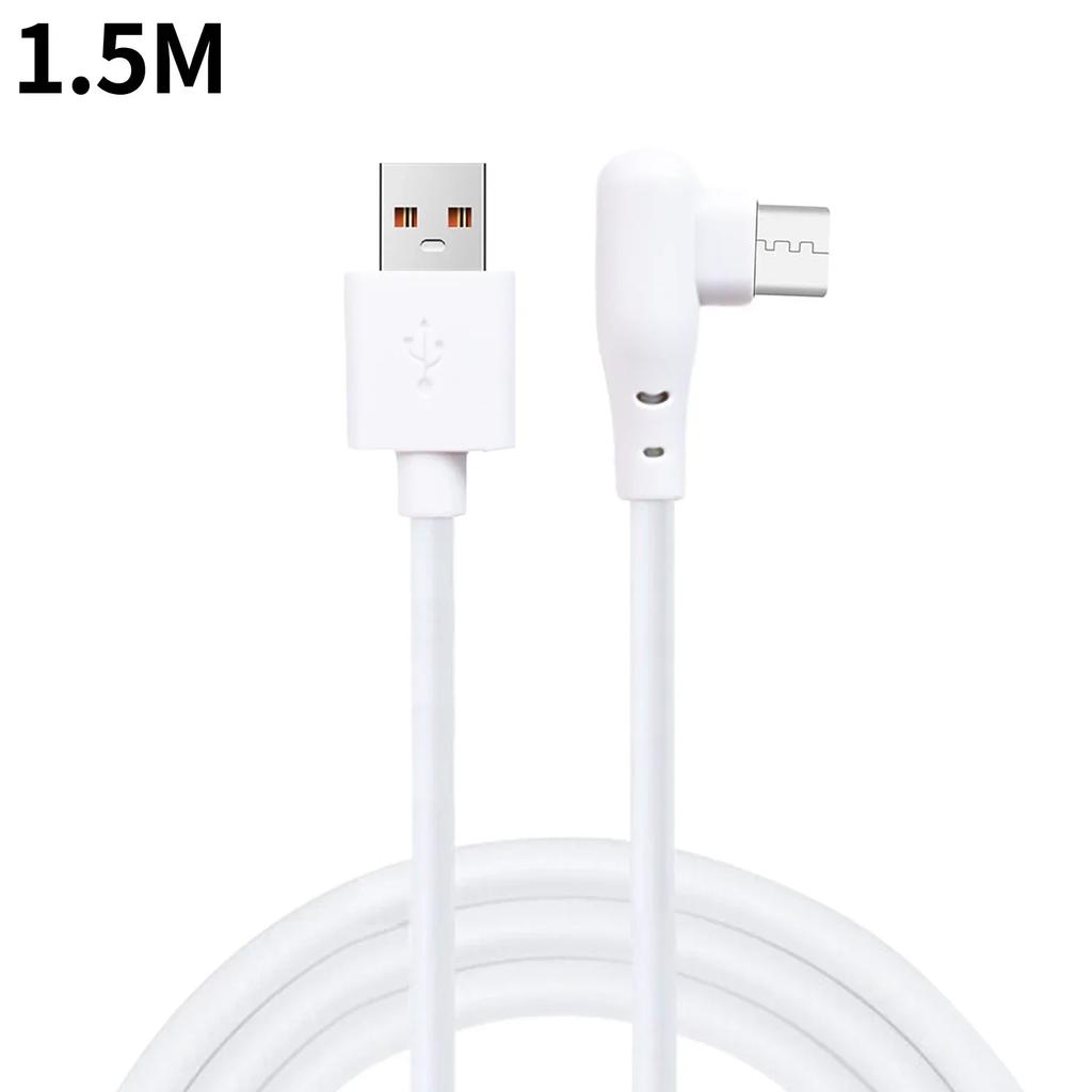 66W 6A High-speed Charging Data Cable USB Type C 90 Degree Elbow Charger Wire Cord for Samsung Huawei Xiaomi Android 2M/1.5M/1M