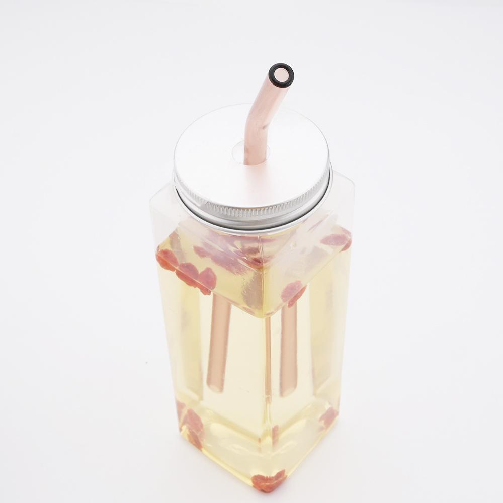 8Pcs High Borosilicate Glass Straw Set Multi-Color Reusable Glass Eco Friendly Drinking Straw for Cocktail Smoothie Bubble Tea