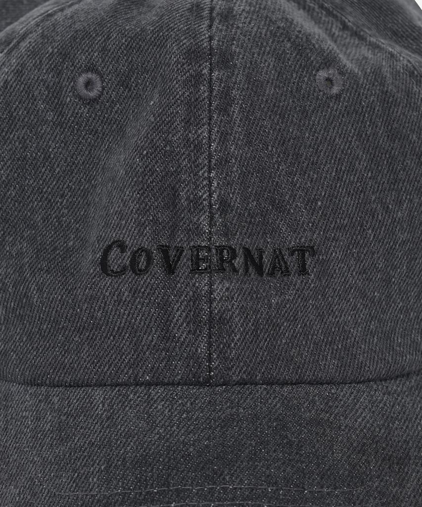 COVERNAT Logo Cozy Fit Denim Ball Cap Black