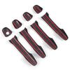 For Subaru Wrx Sti 2015-2021 Carbon Fiber Look Exterior Car Door Handle Cover Trim
