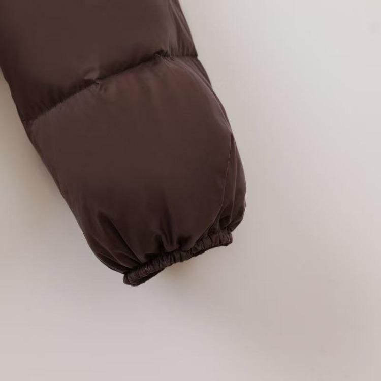 New Women's Solid Color Kendou Style Zip Up Cotton Coat Warm Thick Fashionable Autumn Winter Coat