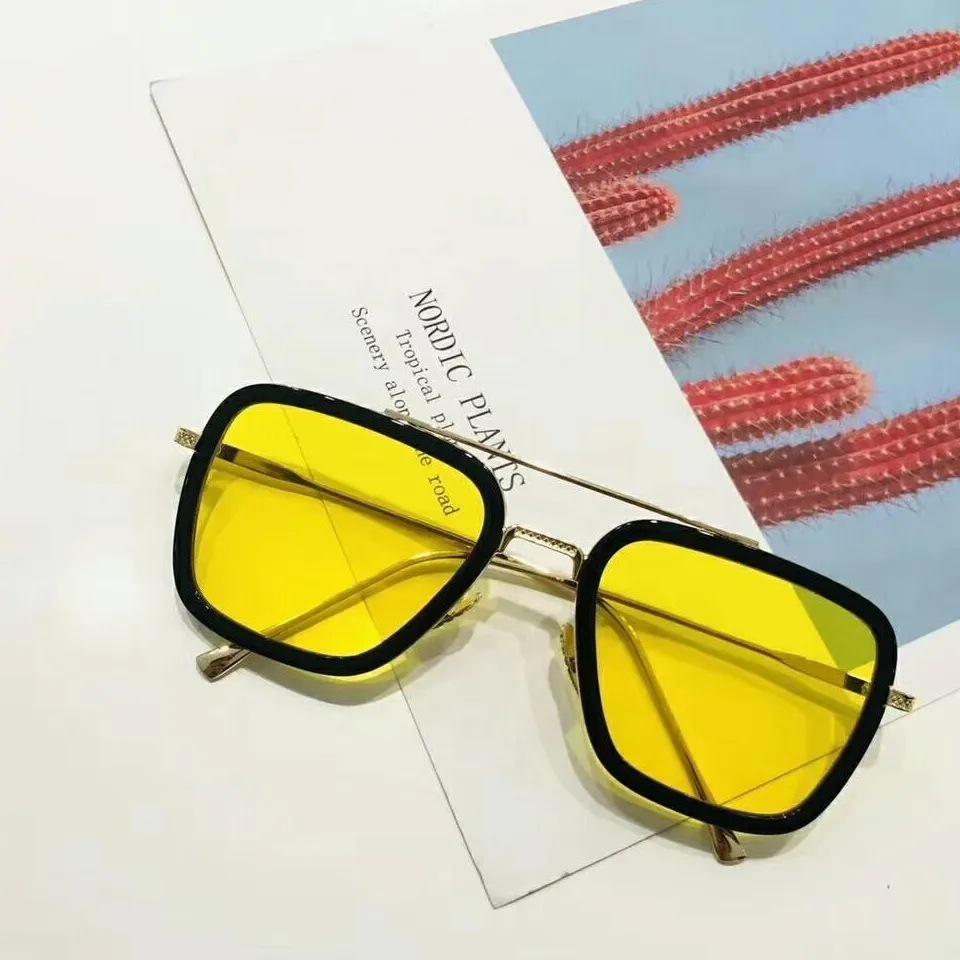 Trendsetting Metal Sunglasses Inspired by Iron Man - Multi-Color Small Frame (Model 66218)