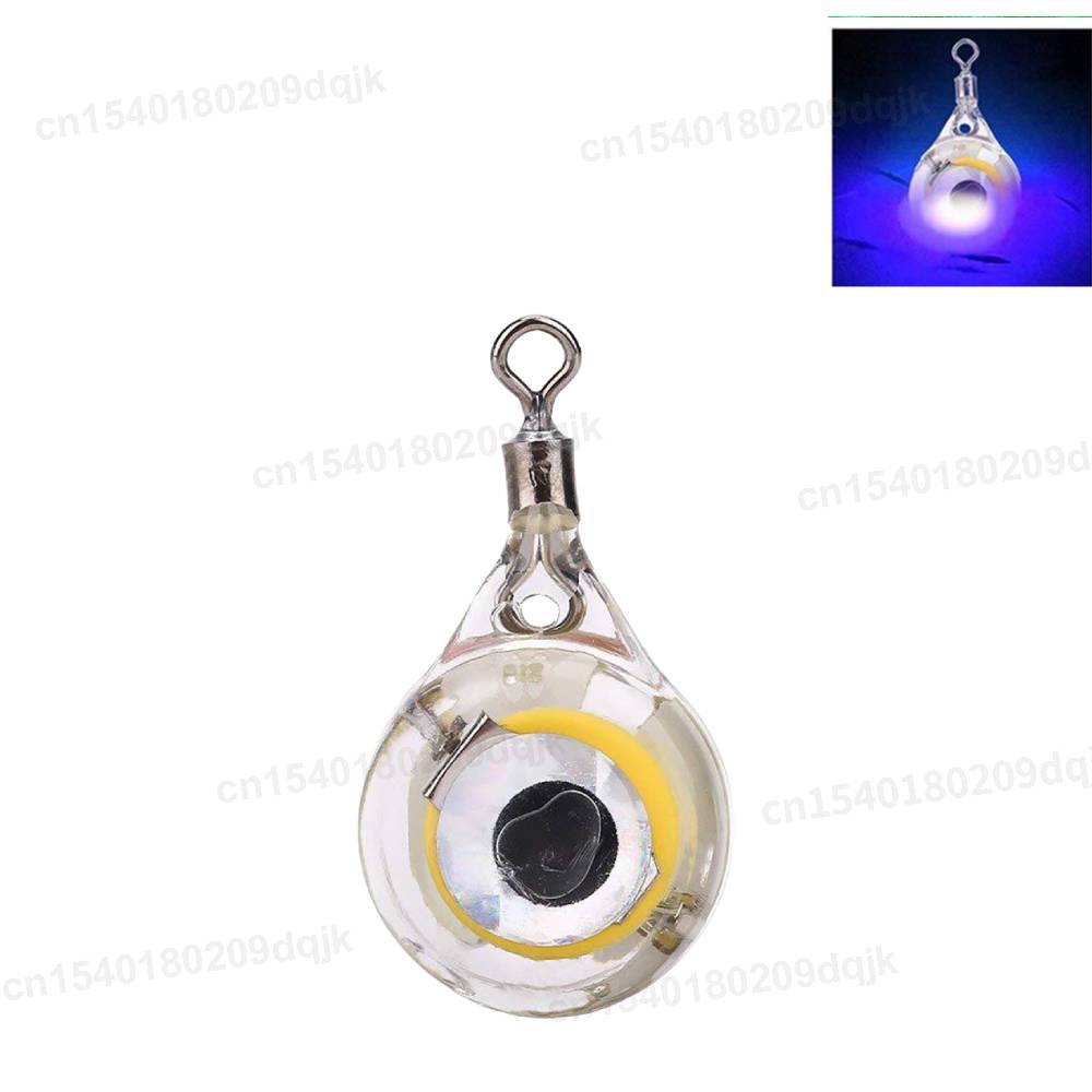 1-10PCS Mini Fishing Lure Light LED Deep Drop Underwater Eye Shape Fishing Squid Fishing Bait Luminous Lure for Attracting Fish