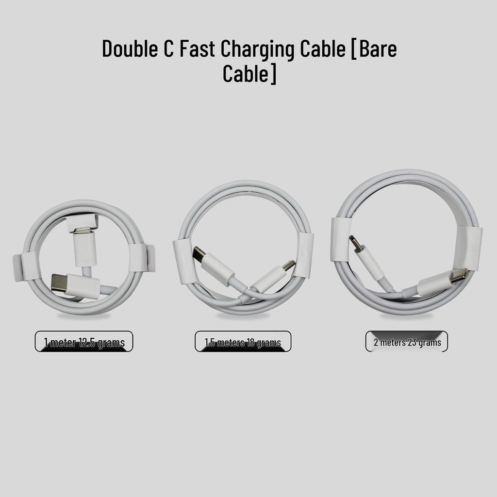 Dual Type-C PD Fast Charging Cable for Apple and Android Devices