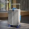 Silent Universal Skate Wheel Suitcase - 20" Boarding Password Box & 24" Trolley Case for Women