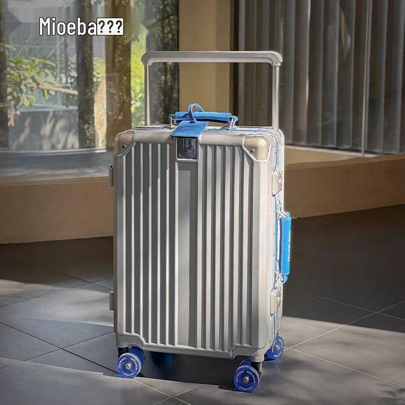 Silent Universal Skate Wheel Suitcase - 20" Boarding Password Box & 24" Trolley Case for Women