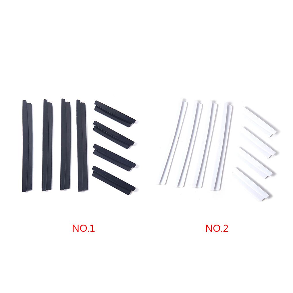 8pcs Car Door Edge Guards Set Auto Slim Bumper Strip Kit Trim Molding Protection Anti-rub Scratch