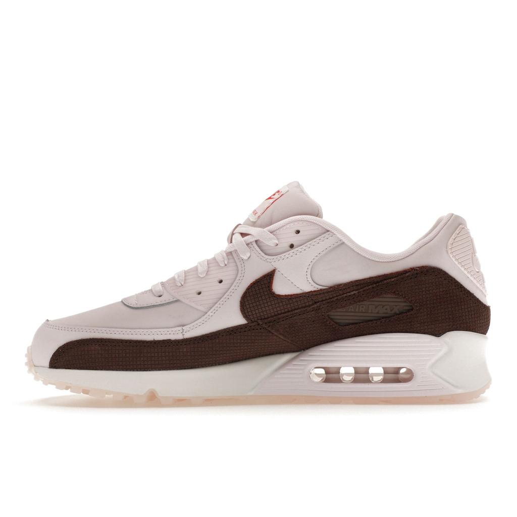 Nike Air Max 90 Leder Braune Fliese Herren Sneaker Pink Pearl-Pink Barock-Braun FD0789-600