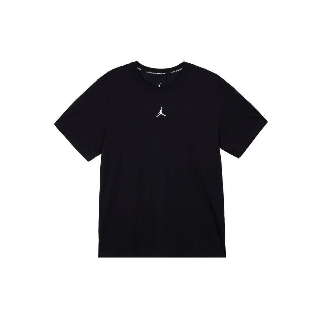 Jordan Solid Color Crew Neck Casual Short Sleeve T-Shirt Men Tops Black FN5830-010