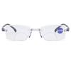 Retro Reading Glasses for Men Women Rimless Anti-blue Presbyopic Eyewear Frameless Trimming 1.0 To 4.0 Eyewear