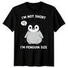 Im Not Short Im Penguin Size Humor Penguin Animals Mens T Shirt