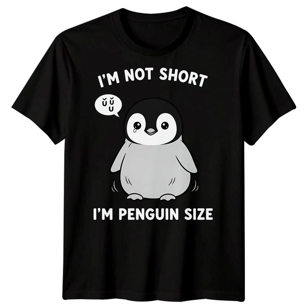 Im Not Short Im Penguin Size Humor Penguin Animals Mens T Shirt