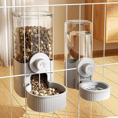 Mangiatoia per animali domestici, fontana automatica per bere, forniture per bere per cani e gatti, gabbia sospesa, bacinella per cani, ciotola per gatti