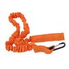 Kayak Paddle Rope Leash Elastic Lightweight Nylon Coiled Paddle Straps for Canoe Boat Surf Board Fishing Rod Orange