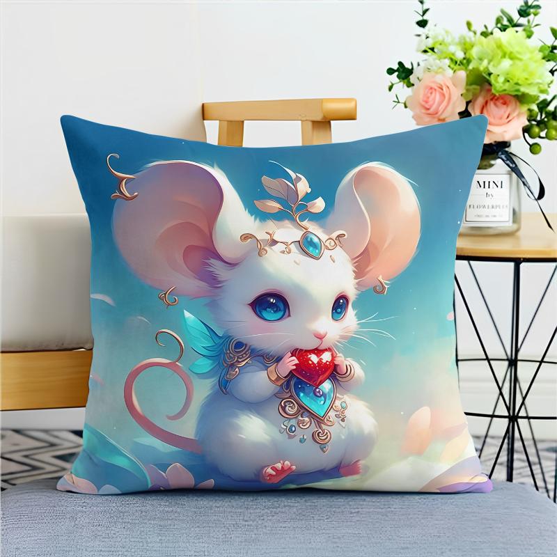 Beautiful Chinese Zodiac Pillowcase Dormitory Decoration Office Living Room Home Pillowcase