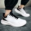Fashion 2025 Man Leather High-quality Casual Breathable Flat Non-slip Tennis Shoes Outdoor Trendy Walking Shoes for Men