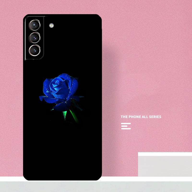 

Blue Rose Art Phone Case For Samsung Galaxy S26 S25 S24 S20 S21 S22 S23 Ultra S10 Plus S25 FE Cover Coque Galaxy S24 Plus