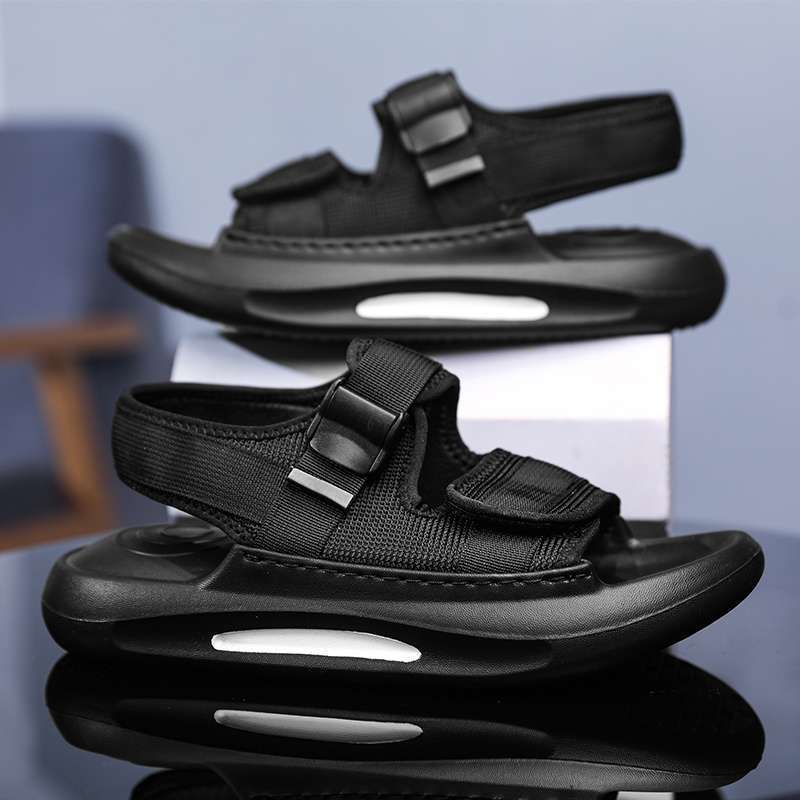 Sandals men wear in summer, teenagers thick-soled anti-skid sports, wading anti-skid driving to work, beach sandals