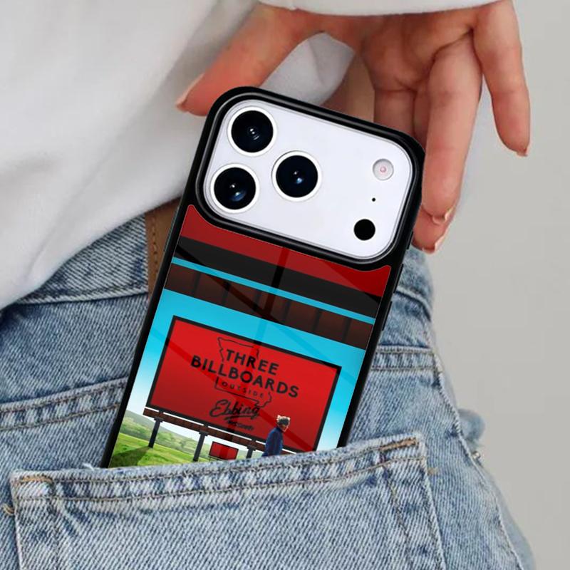 

Three Billboards Outside Ebbing Phone Case for iPhone 17ProMax 12 13 14 15 16e 17 Pro Max Plus Air Cover iPhone 12 mini