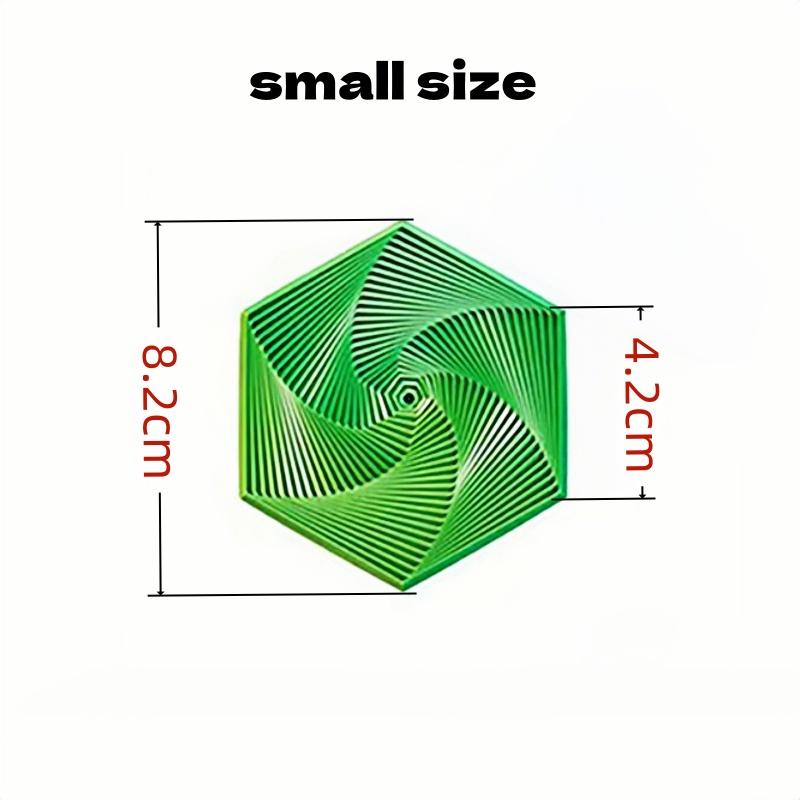 

3D-печатная шестигранная головоломка для складывания, музыкальная шкатулка, иллюзорная вращающаяся игрушка для снятия стресса и украшения, подарок-магическая иллюзия для взрослых