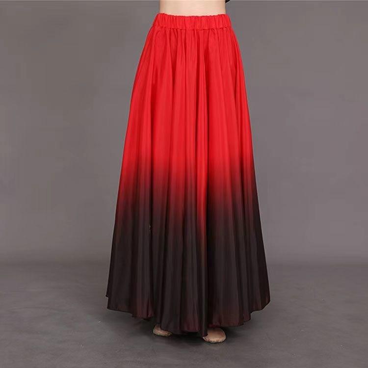 Performance Dress Female Long Skirt Performer Dresses Women Stage Performance 360 Degree Dancing Skirts Costumes Female