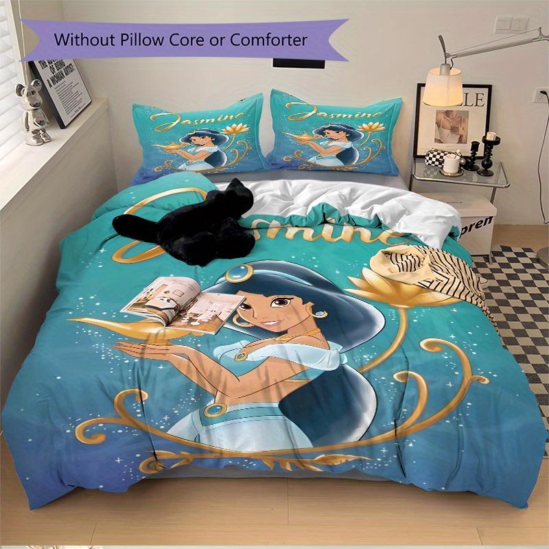 3pcs Jasmine Princess Bedding Set Includes Quilt Cover and Pillowcases, Suitable for All Seasons W061