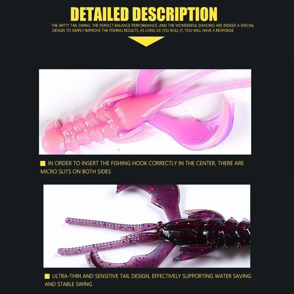 

10pcs/20pcs Plastic Soft Lure Lobster Shaped Fishing Lures New Luya Bait Fishing