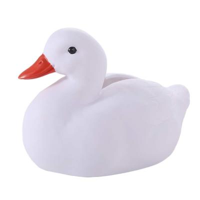 Boîte à mouchoirs en résine imperméable en forme de canard, fond creux, ornement animal, distributeur de mouchoirs en forme de canard, durable et pratique