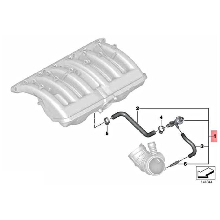 Replacement Intake Valves Hose Automotive Accessories Vacuum Control Valves Intake Manifold Brake Hose 11617545382