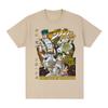 Anime Jojo Bizarre Adventure Rohan Kishibe T-Shirts Unisex Damen Sommer Freizeit Baumwolle Neu Kurze Ärmel Übergroßes Oberteil Streetwear