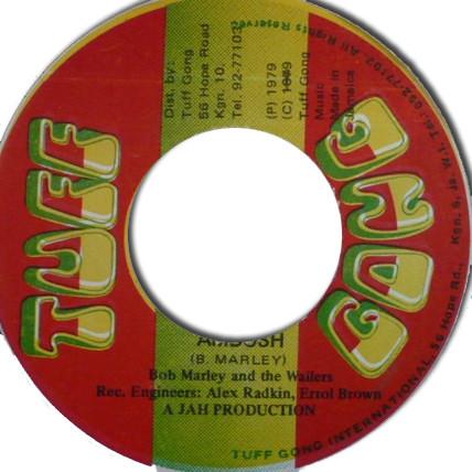 

7inch Record BOB MARLEY THE WAILERS Ambush NONE Tuff Gong 1979 Japan Reggae Ska Dub Used