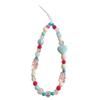 Blue Pink Bowkont Beads Phone Chain Sweet Cool Love Bear Hanging Rope Camera Lanyard Anti-Lost Wrist Straps Bag Accessories