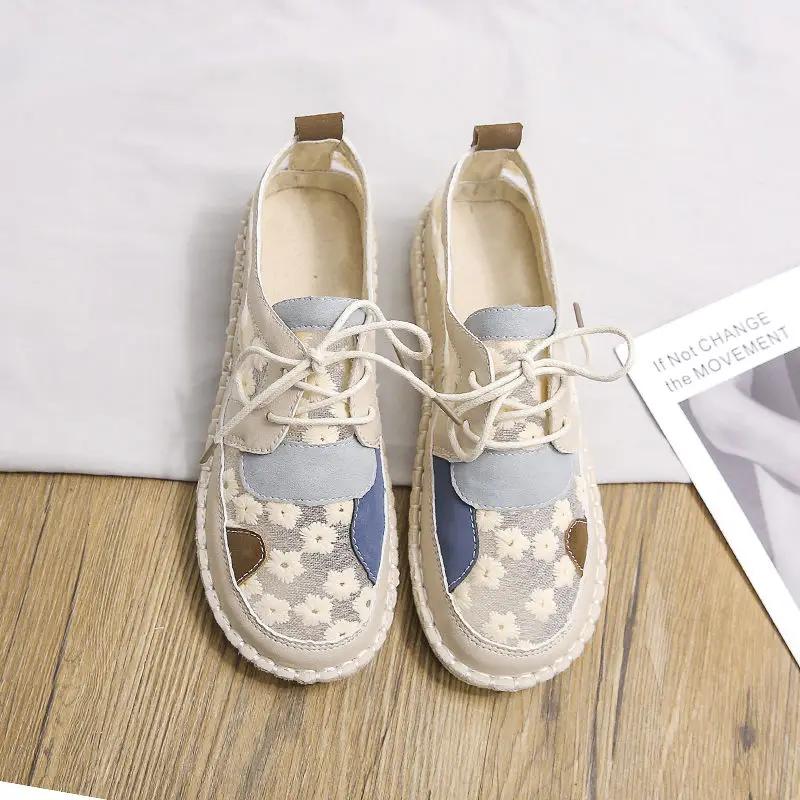 Fashion Light Flat Lace Up Ladies Footwear On Offer Sale High Quality Cheap Deals Casual Comfortable and Elegant Walking Women's Shoes