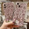 Phone Case: 2D Flat, Fits iPhone 18 17 16 15 14 13 Pro, Transparent with Corner Protection, Double Bun Hairstyle, Christmas and Halloween Gift