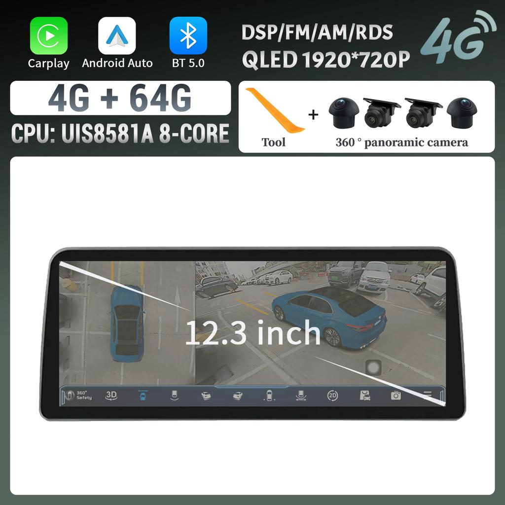 12.3inch Touch Screen Android 14 For Nissan Teana 2019 2020 Car Radio Multimedia Navigation GPS CarPlay Bluetooth Stereo