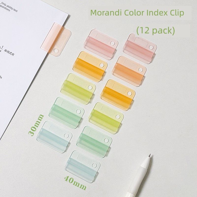 

Третий класс Второй класс Креативный цветной индексный файл Папка для классификации Индексные наклейки Многофункциональная папка-закладка Красивая Бесплатная папка Morandi Color Index Clip (12 Pack)