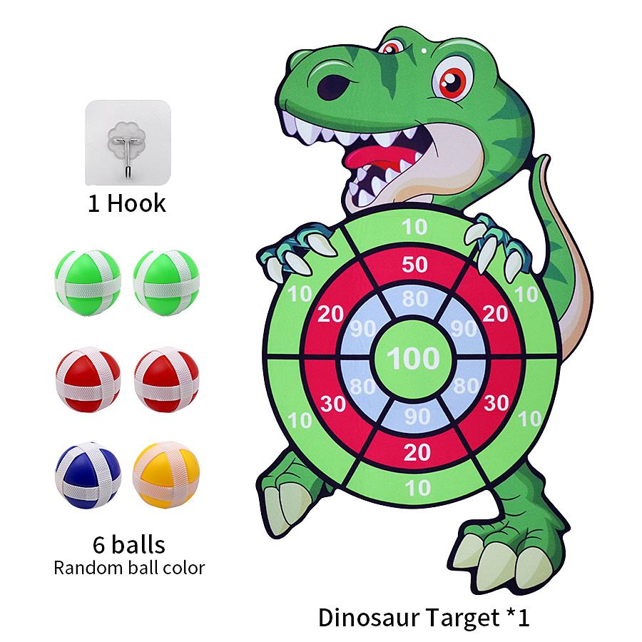 

Children s Sticky Ball Dartboard Throwing Indoor/Outdoor Parent-Child Sports Safe Suction Ball Cartoon Dinosaur Sticky Ball Toy