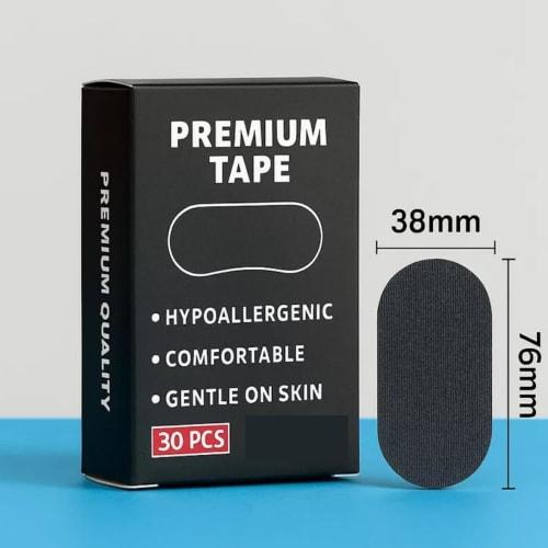 CICINIO Anti-Snoring Mouth Tape, Anti-Snoring Aid, Mouth Closure Tape, Nose Breathing Tape, 30 Sheets, Unisex, Prevents Snoring and Mouth Breathing, S