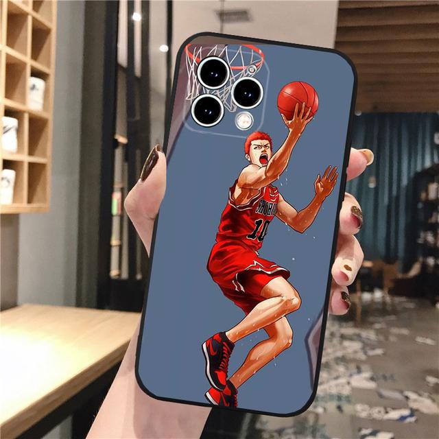 Phone Case For Iphone 14 Pro Max 13 12 11 Pro Max Xs Xr X 12mini 7 8 Plus Se Slam Dunk Sakuragi Hanamichi Case Funda
