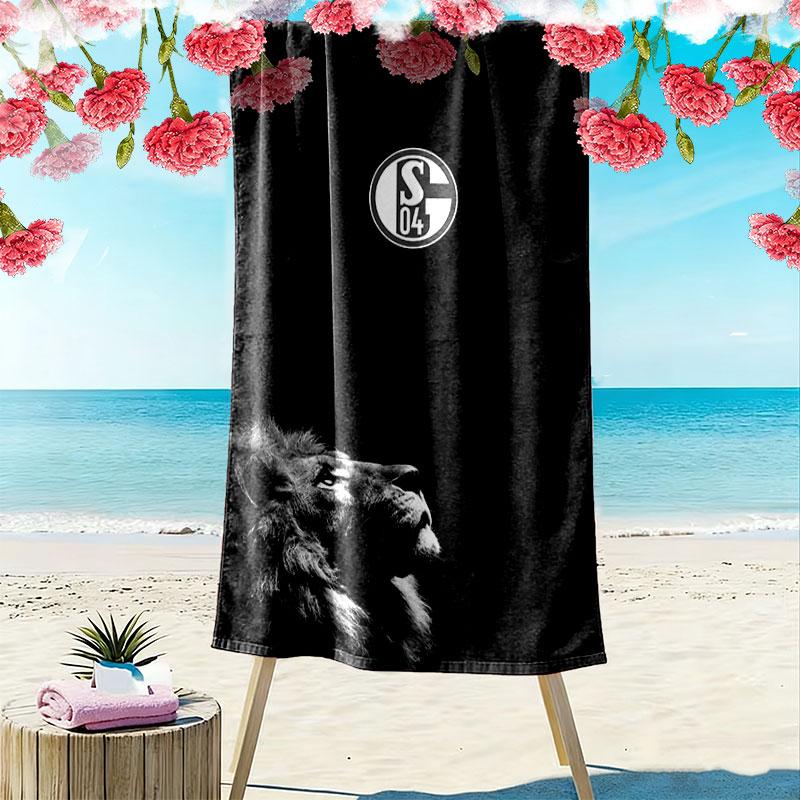 FC Schalke 04 logo Beach Towel, Large Soft Quick Dry Towel for Beach Camping Swimming