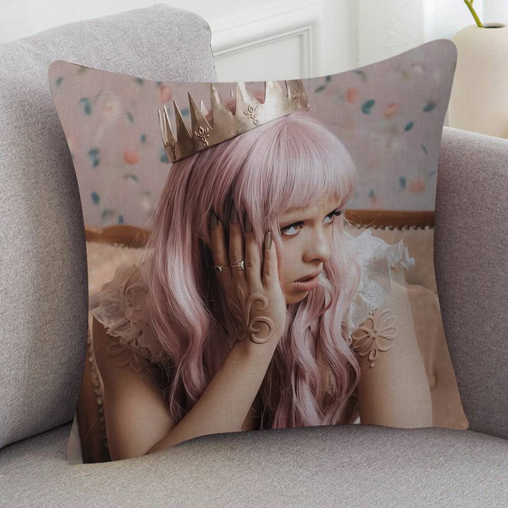 Singer Melanie Martinez Cute Cartoon Two-dimensional Pillowcase Bedroom Sofa Cushion Cover Nap Pillow Cover