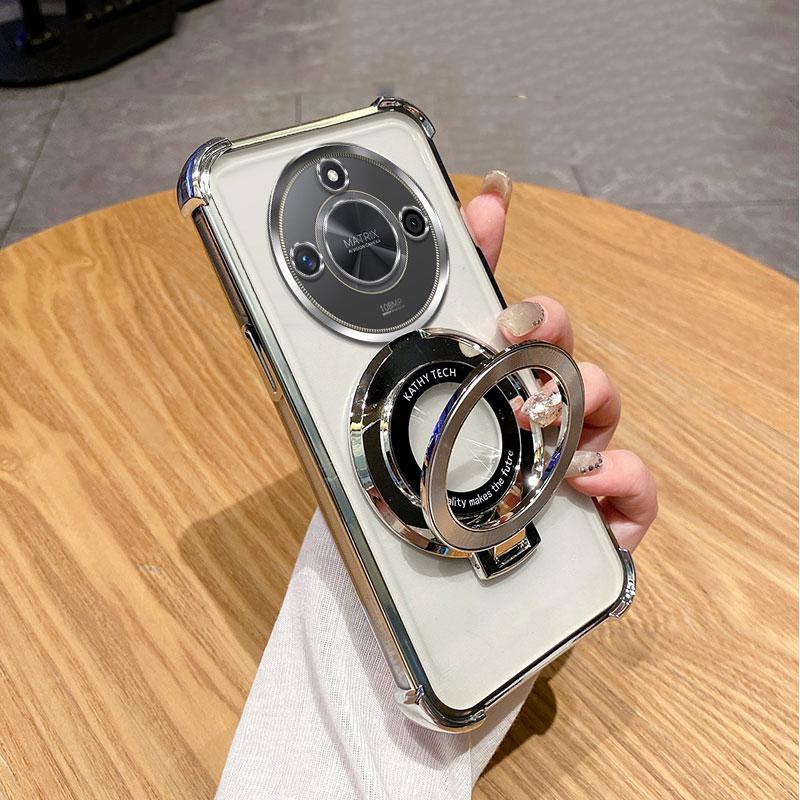 Nárazuvzdorný magnetický držák pro Magsafe pouzdro pro Honor Magic6 Magic5 Magic4 Magic 6 5 4 Lite Pro X9B X9A s krytem se stojánkem