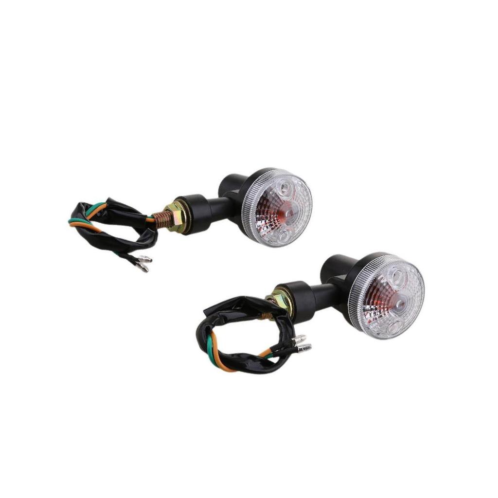 12V Universal Motorcycle Turn Signal Light Round Indicator Lamp Type 2