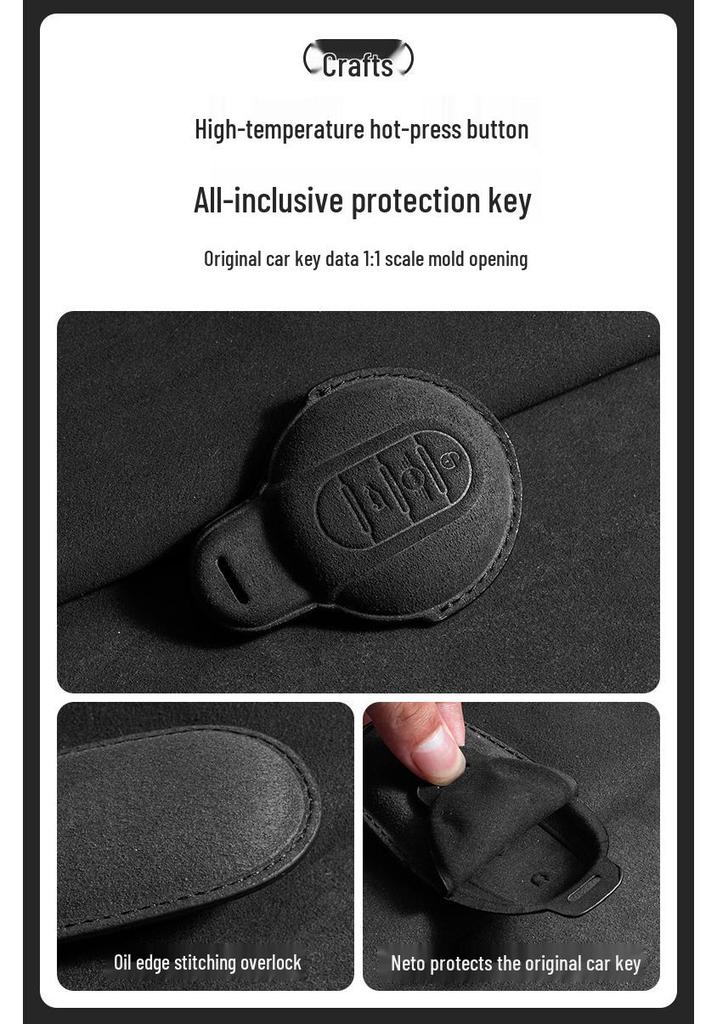 BMW MINI Key Case for New Countryman & Clubman - Suede