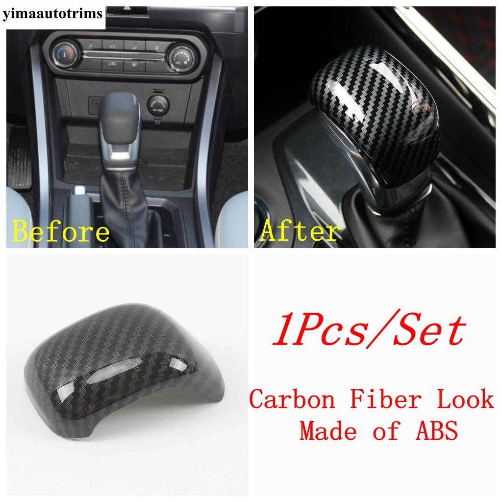 Gear Shift Head Knob Handle Decoration Cover Trim ABS Carbon Fiber Accessories Interior For Chery Tiggo 8 / 3X / 5X 2018 -